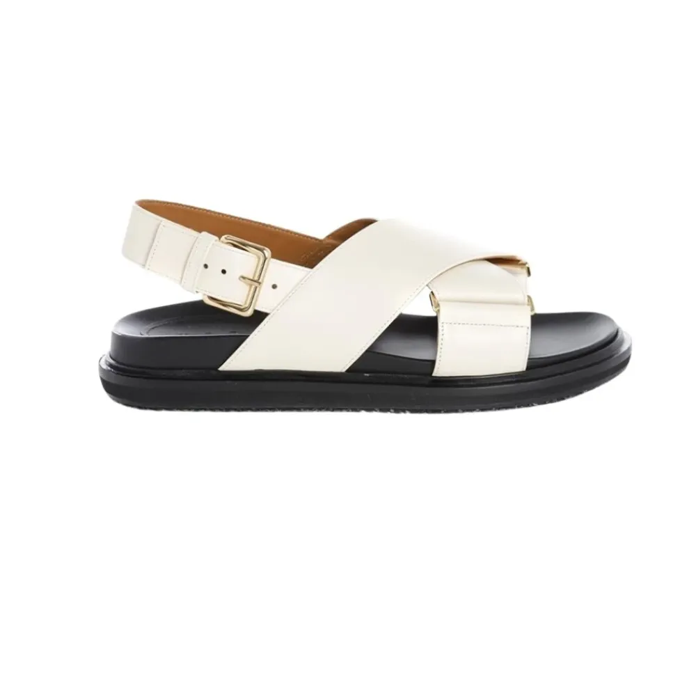 Sandaler<Marni Flade sandaler Hvid
