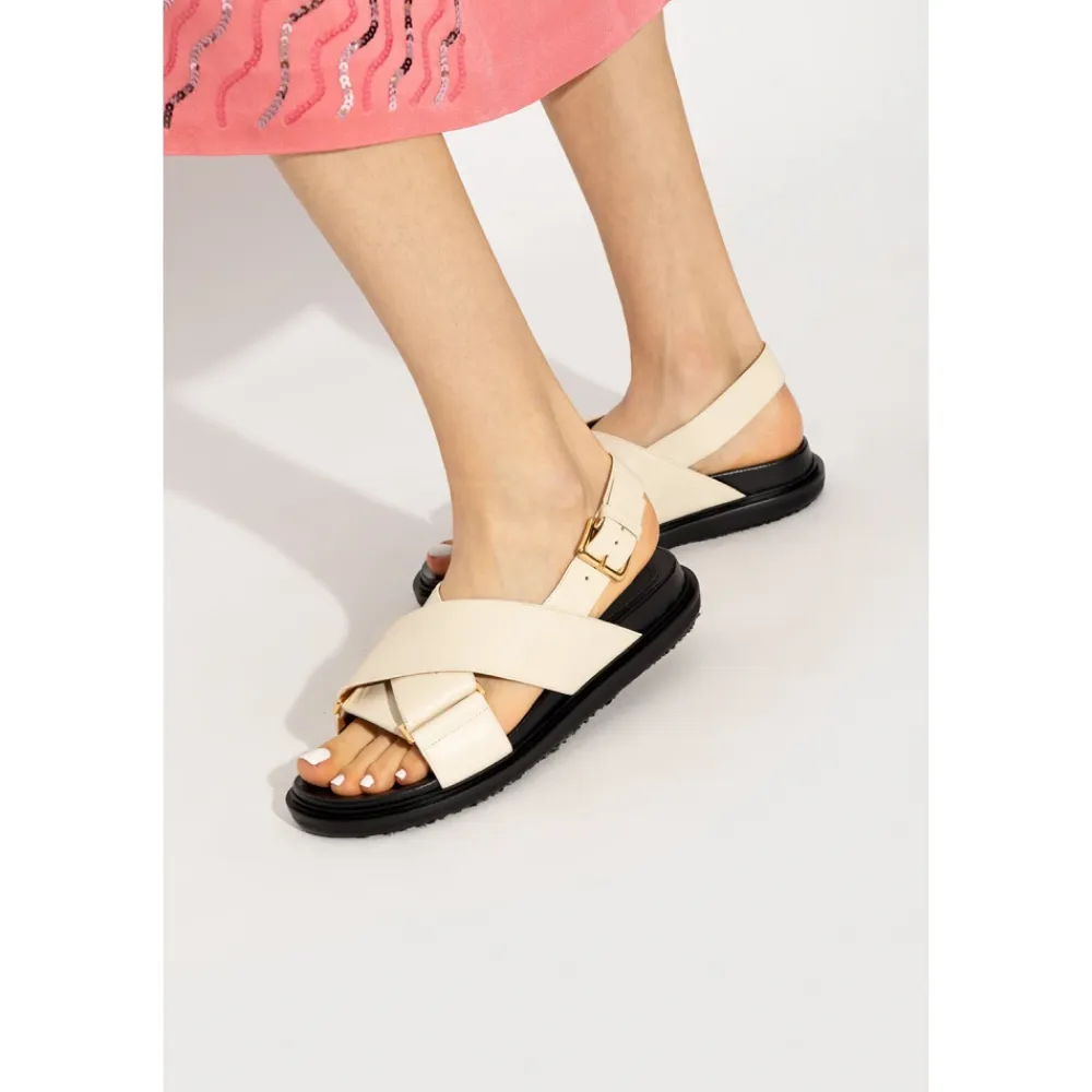 Sandaler<Marni Flade sandaler Hvid