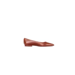Ballerina Sko<Ralph Lauren Flade sko Kamel Brun