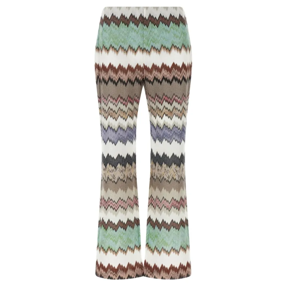 Bukser<Missoni Flared Lamé Bukser Multifarvet