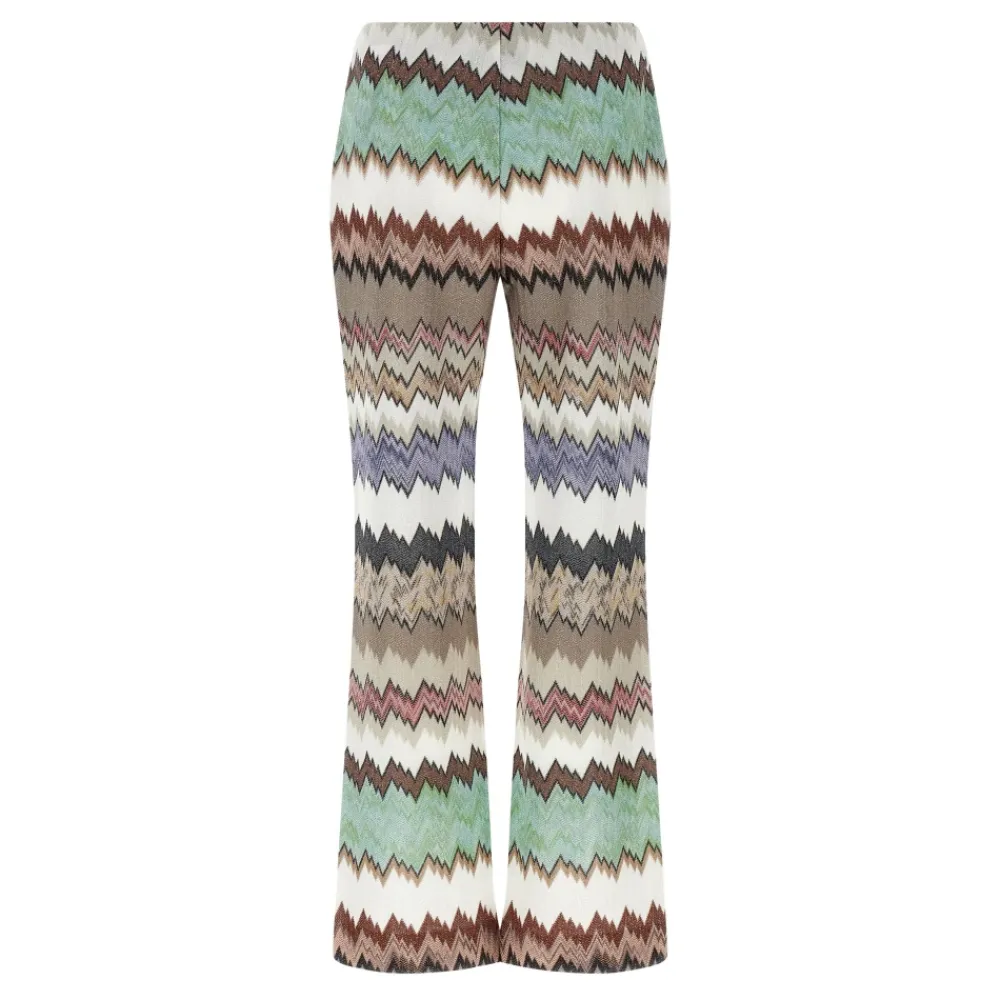 Bukser<Missoni Flared Lamé Bukser Multifarvet