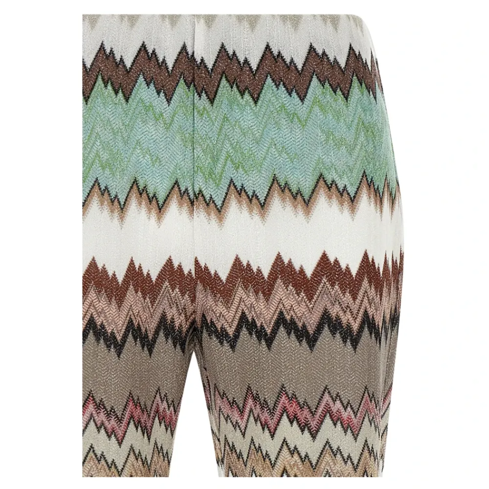Bukser<Missoni Flared Lamé Bukser Multifarvet