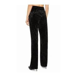 Bukser^Patrizia Pepe Flared Velvet Trousers Sort