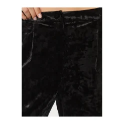 Bukser^Patrizia Pepe Flared Velvet Trousers Sort