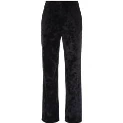 Bukser^Patrizia Pepe Flared Velvet Trousers Sort