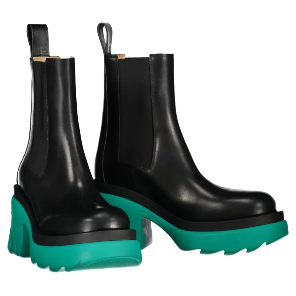 Chelsea Boots^Bottega Veneta Flash ankelstøvler med chunky sål Sort