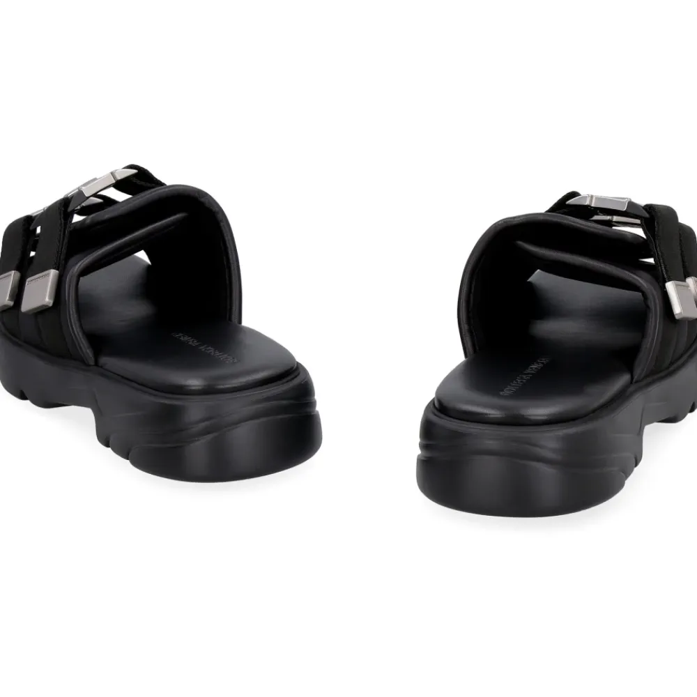 Sandaler^Bottega Veneta Flash Teknisk Stof Sandal Sort