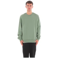 Sweatshirts^Lacoste Fleece Crew Neck Sweatshirt Grøn