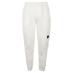 Bukser<C.P. Company Fleece Sweatpants med tilspidset ben Hvid