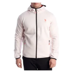 Træningsjakker^U.S. Polo Assn. Fleece Zip-Up Hættetrøje Pink