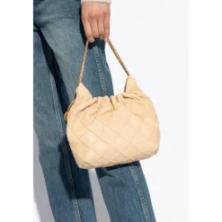 Bæltetasker<Tory Burch Fleming Mini Taske Beige
