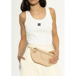 Bæltetasker<Tory Burch Fleming Soft Convertible Bæltetaske Beige