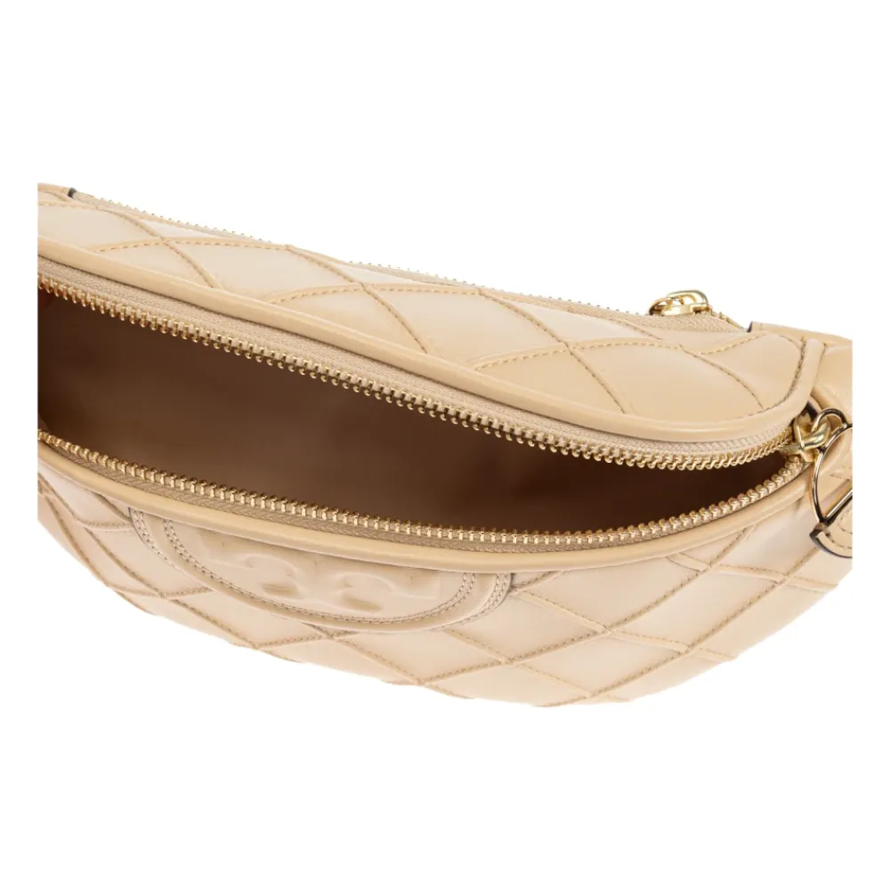 Bæltetasker<Tory Burch Fleming Soft Convertible Bæltetaske Beige