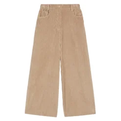 Bukser^Weekend Max Mara Fløjl bomuld brede ben bukser Beige