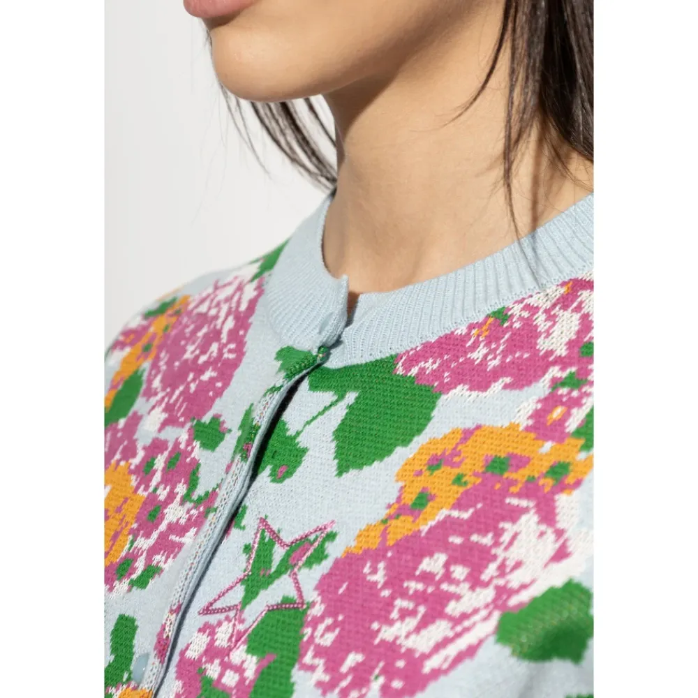 Striktrøjer & Sweatere<Kenzo Floral Embellished Cardigan Multifarvet