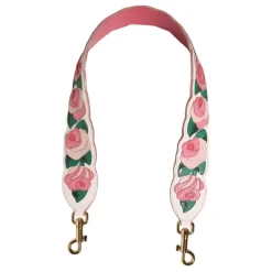 Tilbehør Til Tasker<Dolce & Gabbana Floral skulderrem i kalvelæder Multifarvet