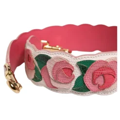 Tilbehør Til Tasker<Dolce & Gabbana Floral skulderrem i kalvelæder Multifarvet