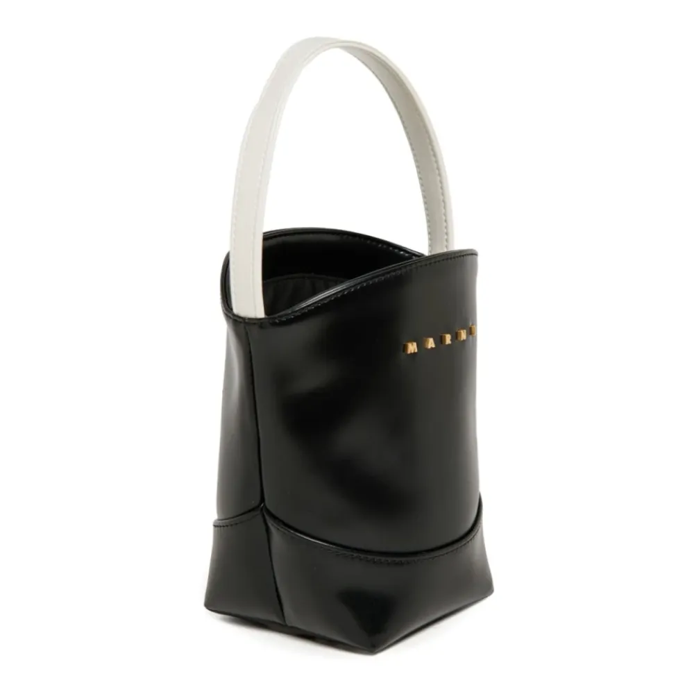 Tasker<Marni Flower Basket Handbag Sort