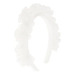 Hår Tilbehør<Self Portrait Flower Headband Hvid