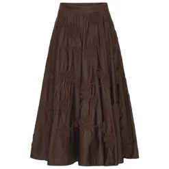 Nederdele<ROTATE Birger Christensen Flower Maxi Skirt Brun