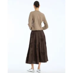 Nederdele<ROTATE Birger Christensen Flower Maxi Skirt Brun