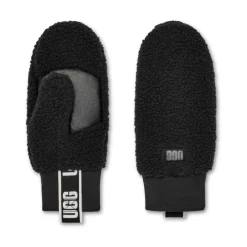 Handsker<UGG Fluff Mitten With Logo Tape Sort