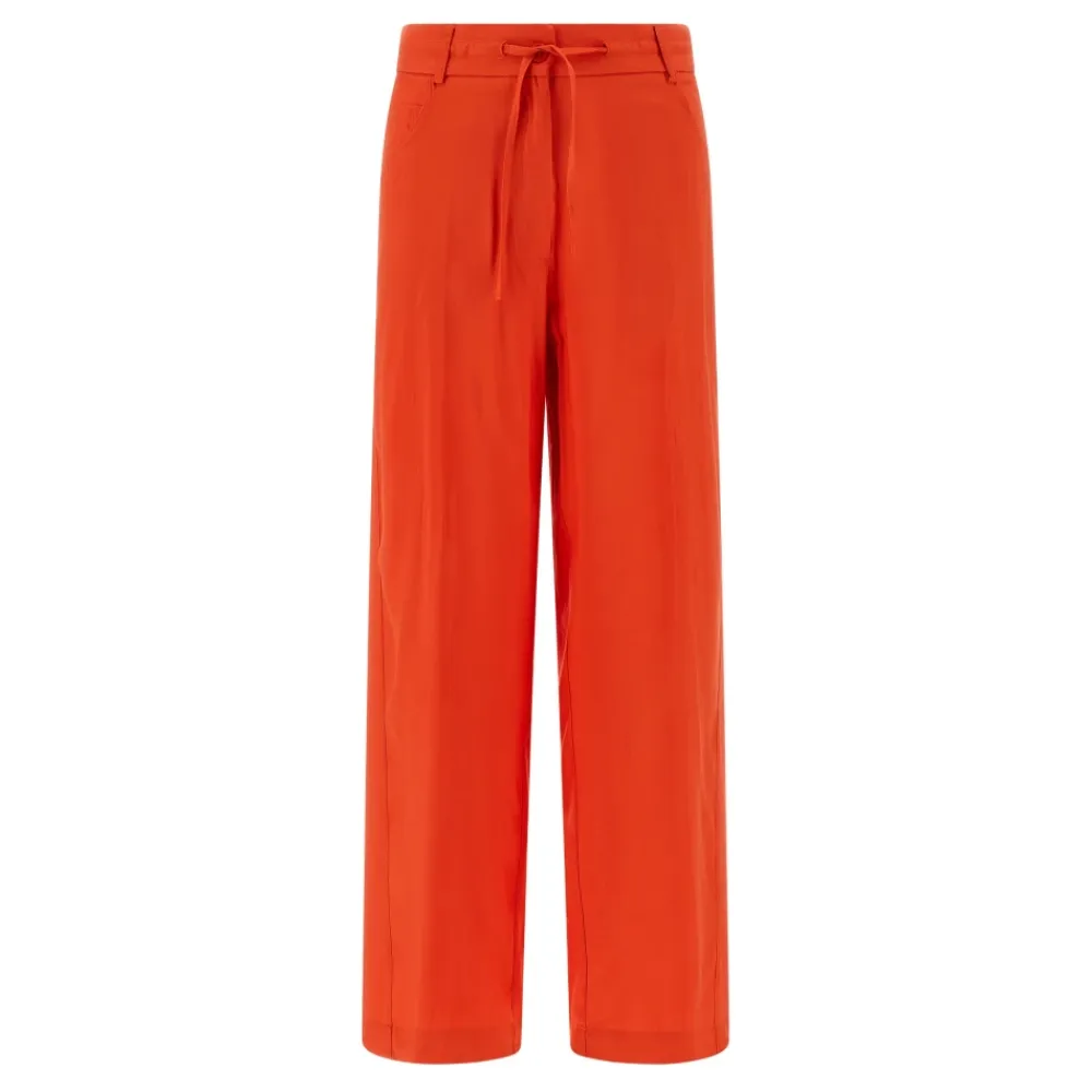 Bukser<NUDE Fluid Viskose Vide Bukser Orange