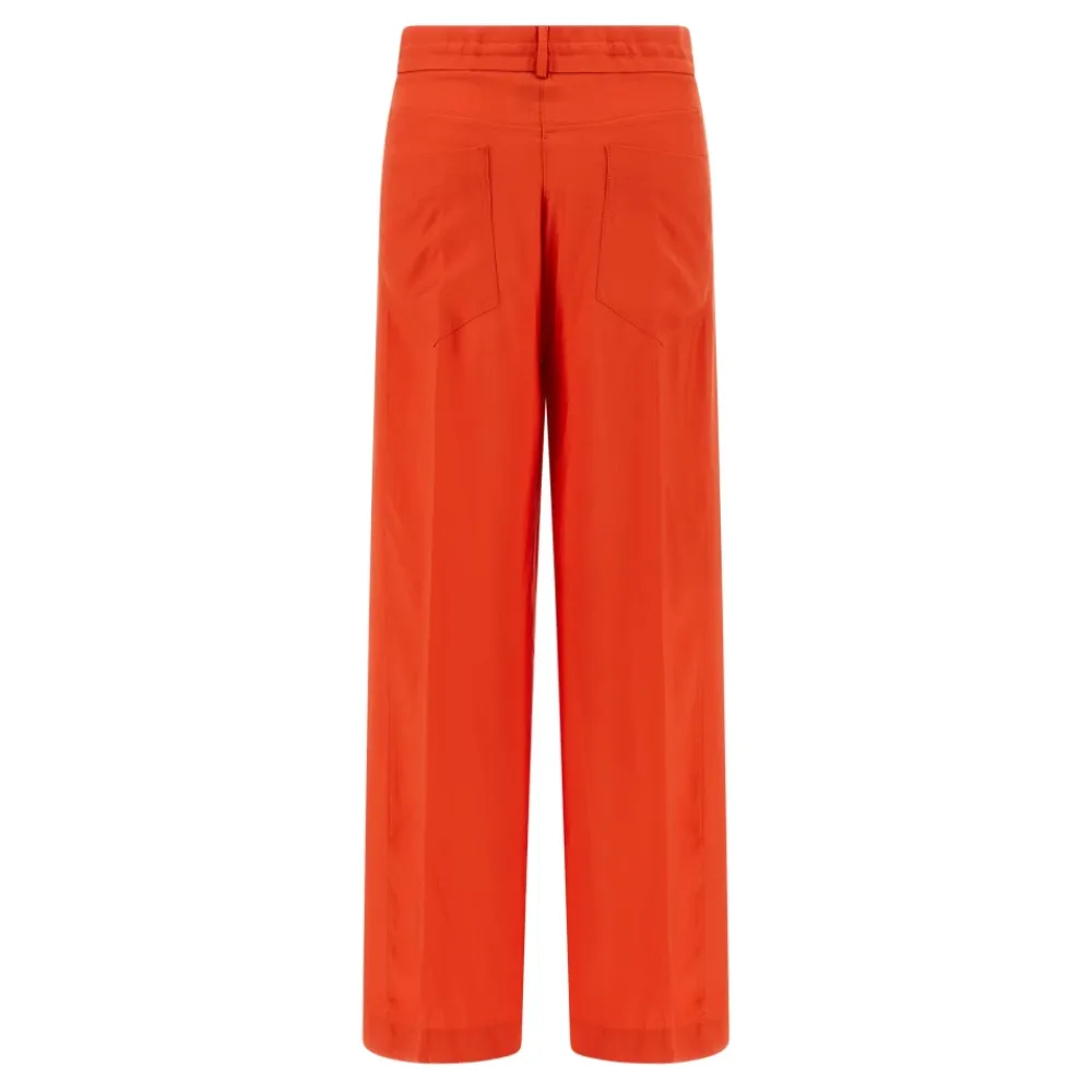 Bukser<NUDE Fluid Viskose Vide Bukser Orange