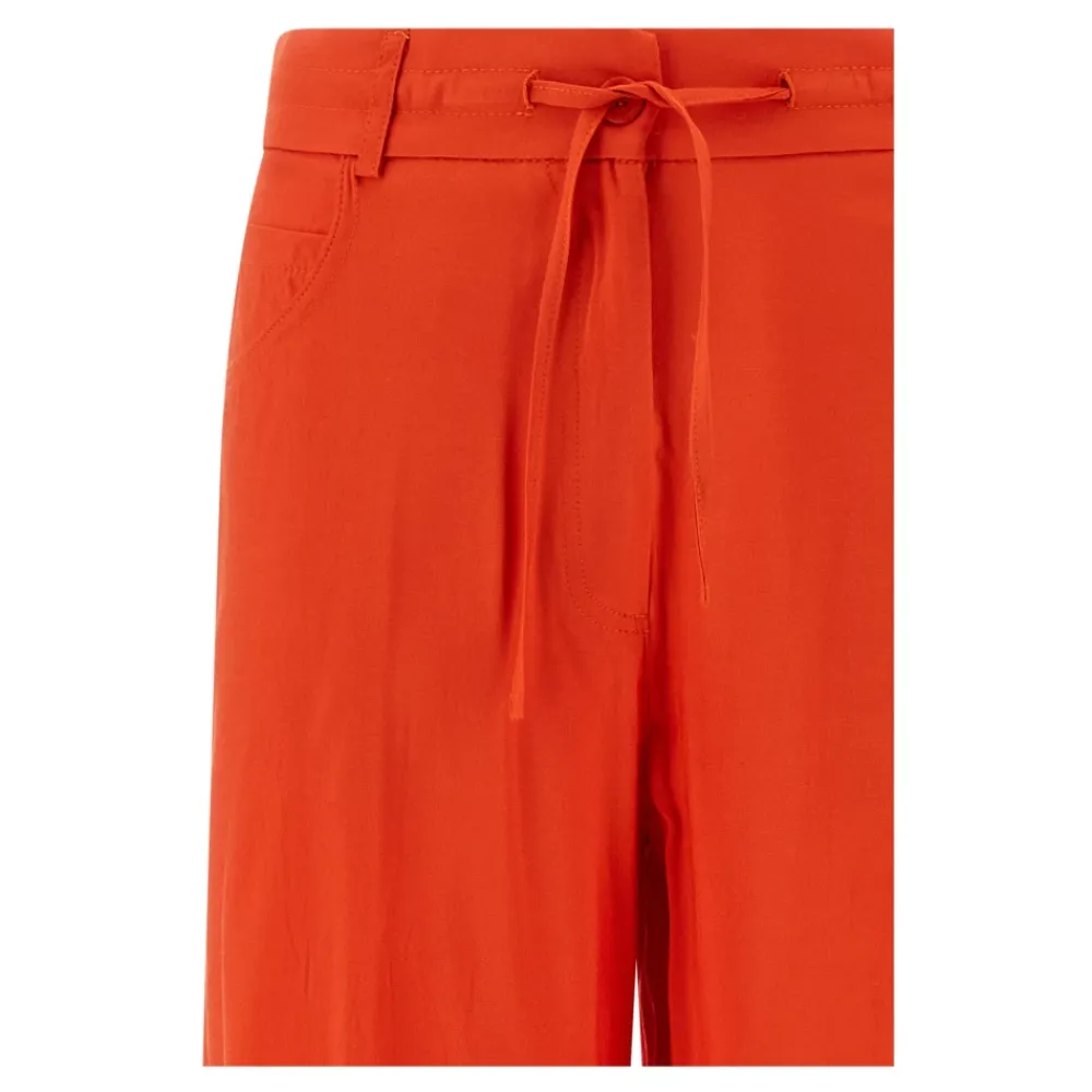 Bukser<NUDE Fluid Viskose Vide Bukser Orange