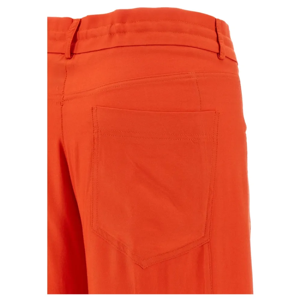 Bukser<NUDE Fluid Viskose Vide Bukser Orange