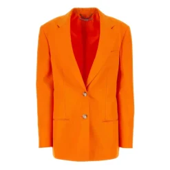 Jakker^Stella McCartney Fluorescerende Viscose Blazer Orange