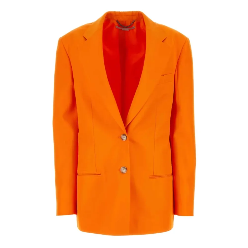 Jakker^Stella McCartney Fluorescerende Viscose Blazer Orange