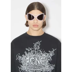 Sweatshirts^Acne Studios Fluorescerende Logo Sweatshirt Sort