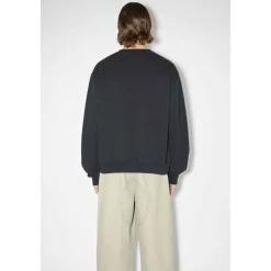 Sweatshirts^Acne Studios Fluorescerende Logo Sweatshirt Sort
