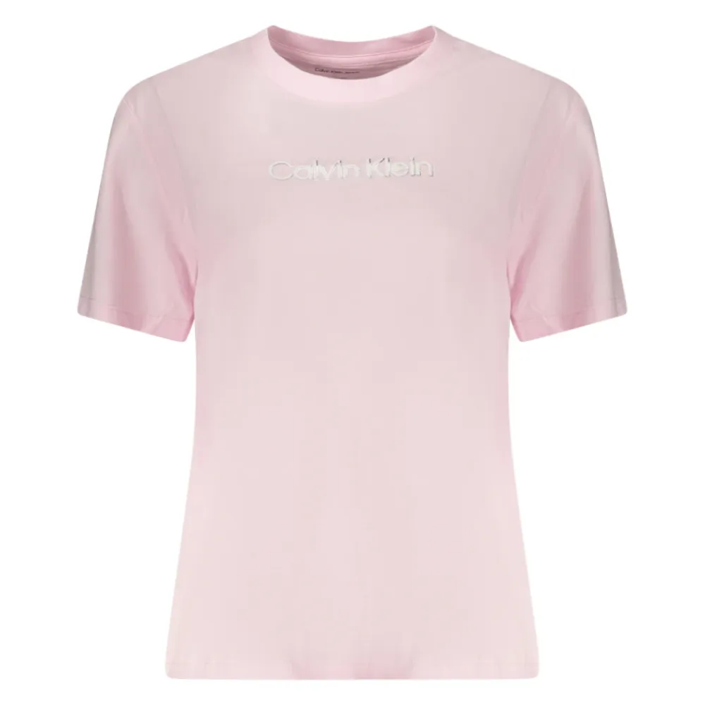 T-Shirts^Calvin Klein Foil Logo Graphic Classic T-Shirt Pink