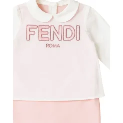 Bodystocking & Sæt^Fendi Footie Set Pink