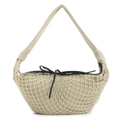 Skuldertasker^Lemaire Fortune Croissant Filt Taske Beige