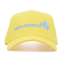 Huer, Kasketter & Hatte|Huer & Kasketter^Dsquared2 Forvasket bomuld Maple Leaf cap Gul