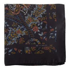 Tørklæder^Etro Foulard Kvinde Blå Silketørklæde Multifarvet