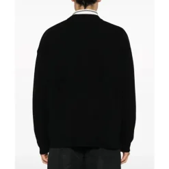 Sweatshirts^Maison Kitsuné Fox Head Intarsia Logo Sweater Sort
