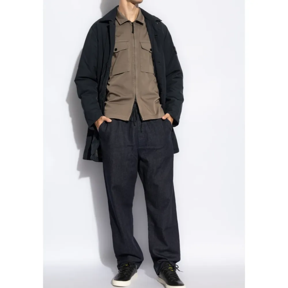 Frakker^Stone Island Frakke med logo Blå