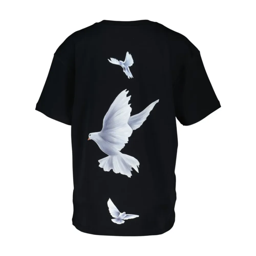 T-Shirts^3.Paradis Freedom Doves T-Shirt Sort