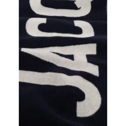 Tørklæder^Jacquemus Fringe Logo Scarf Blå
