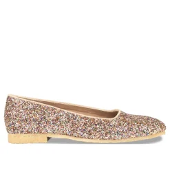 Ballerina Sko^Angulus Funklende Glitter Ballerina - Multi Glitter / Sand Multifarvet