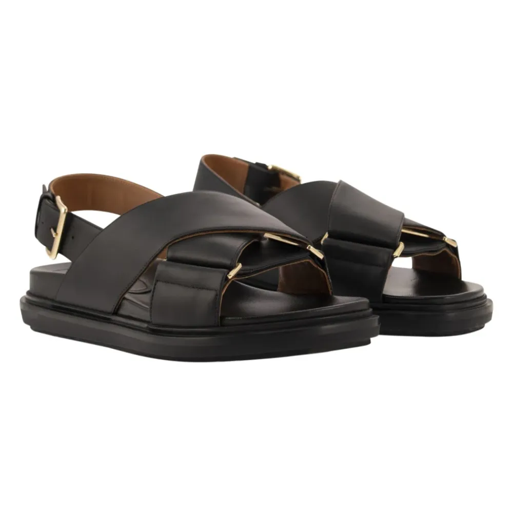 Sandaler<Marni Fussbett Sandaler Sort