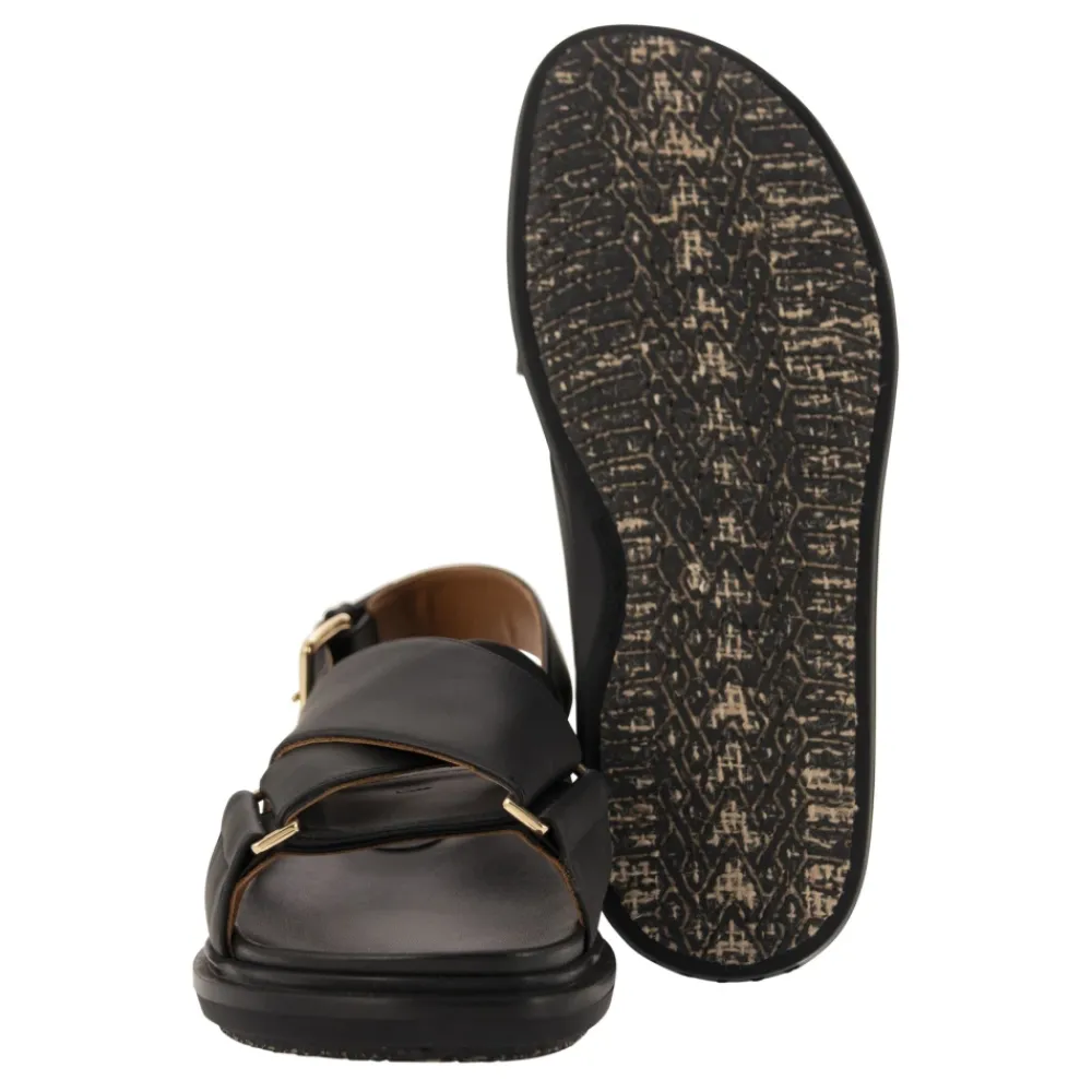 Sandaler<Marni Fussbett Sandaler Sort