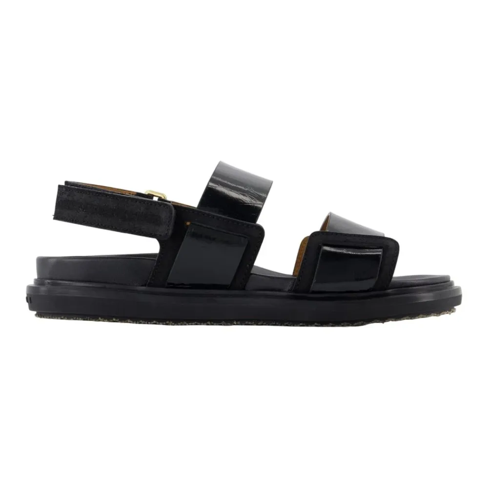 Sandaler<Marni Fussbett Sandaler Sort