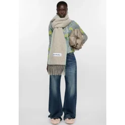 Halstørklæder Og Tørklæder^Acne Studios FW25 Fringe Scarf Beige