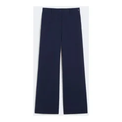 Bukser<Weekend Max Mara Gabardine bomuld vide bukser Blå