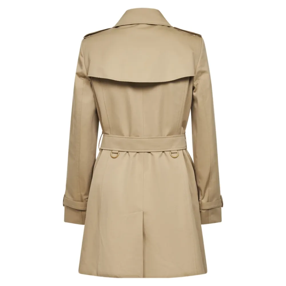 Frakker<Burberry Gabardine Trenchcoat Gul